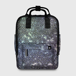 Рюкзак женский Абстрактный серо-фиолетовый, цвет: 3D-принт