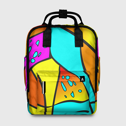 Женский рюкзак Яркая абстракция / 3D-принт – фото 1