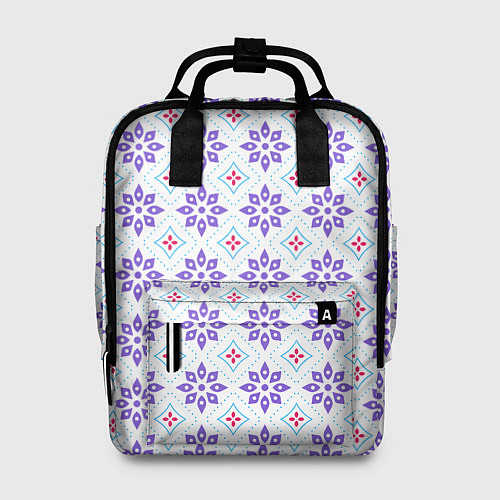 Женский рюкзак Красивый цветочный узор / 3D-принт – фото 1
