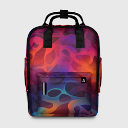 Рюкзак женский Паттерн неоновой волны, цвет: 3D-принт