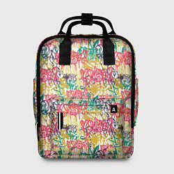 Рюкзак женский Граффити с подтёками, цвет: 3D-принт