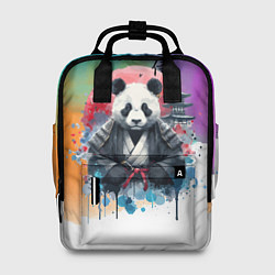 Рюкзак женский Panda samurai - Japan, цвет: 3D-принт