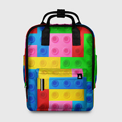 Рюкзак женский Блоки цветового конструктора, цвет: 3D-принт