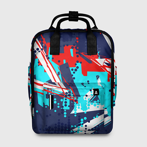 Женский рюкзак Яркий абстрактный узор для спорта / 3D-принт – фото 1