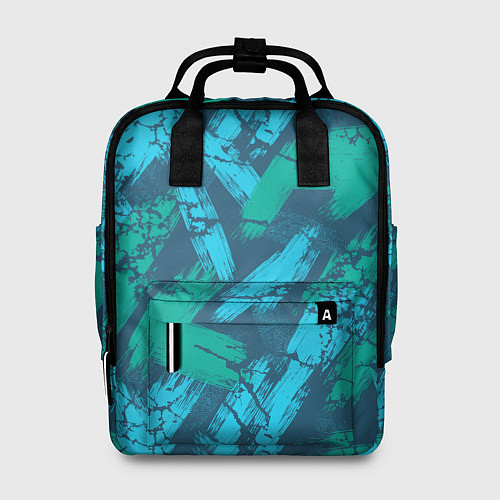 Женский рюкзак Абстракция узорчатая кисть / 3D-принт – фото 1