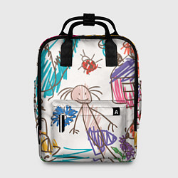 Рюкзак женский Детский принт, цвет: 3D-принт