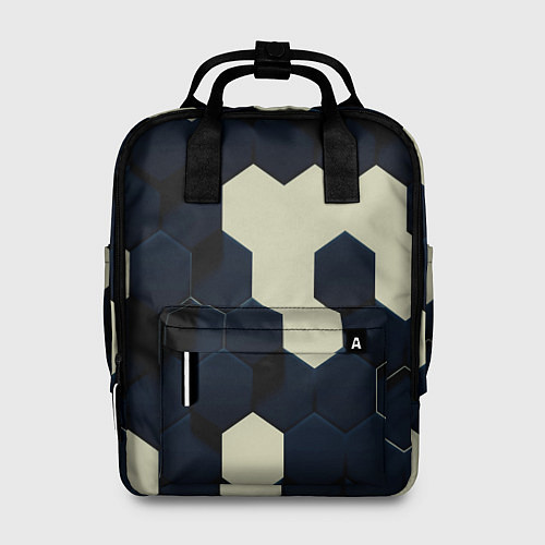 Женский рюкзак Соты абстракция / 3D-принт – фото 1