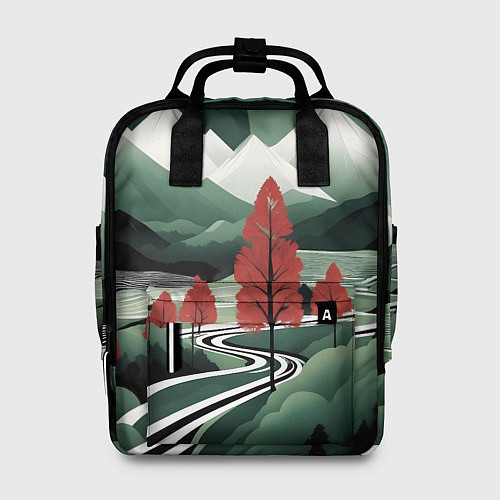 Женский рюкзак Дорога на природу / 3D-принт – фото 1