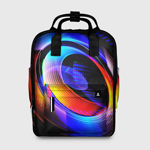 Женский рюкзак Оптические иллюзии волны / 3D-принт – фото 1