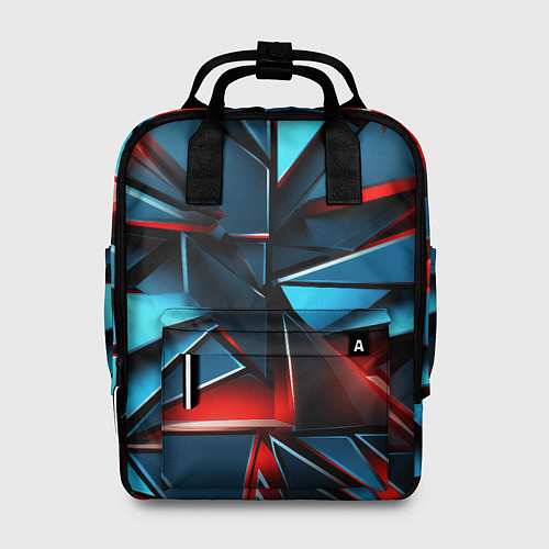 Женский рюкзак Геометрические осколки / 3D-принт – фото 1
