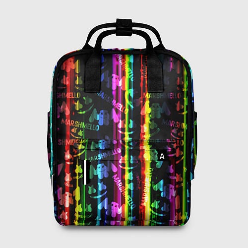 Женский рюкзак Marshmello градиент / 3D-принт – фото 1