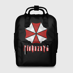 Рюкзак женский Biohazard logo, цвет: 3D-принт