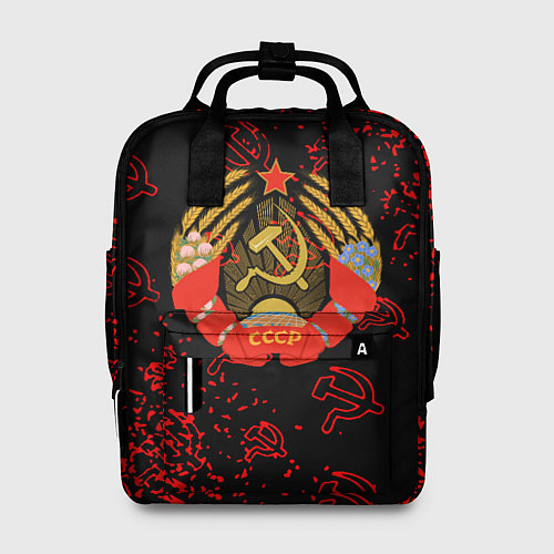 Женский рюкзак СССР паттерн стиль / 3D-принт – фото 1