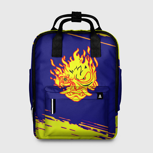 Женский рюкзак Cyberpunk 2077 краски полосы / 3D-принт – фото 1