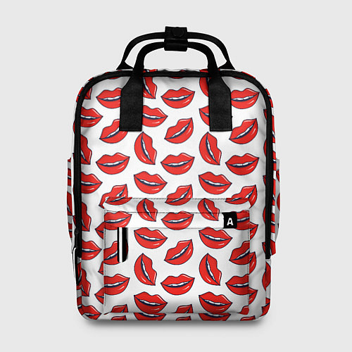 Женский рюкзак Паттерн с женскими губами / 3D-принт – фото 1