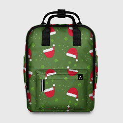 Рюкзак женский Шапка Санты, цвет: 3D-принт
