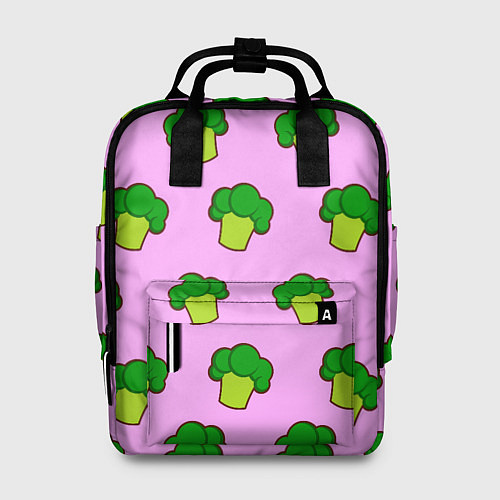 Женский рюкзак Фиолетовый брокколи / 3D-принт – фото 1