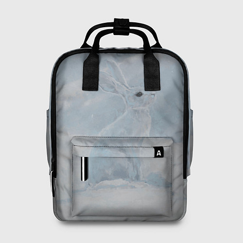 Женский рюкзак Заяц среди снега / 3D-принт – фото 1