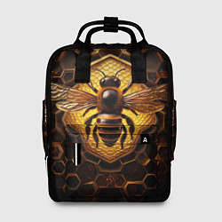 Рюкзак женский Золотая пчела, цвет: 3D-принт