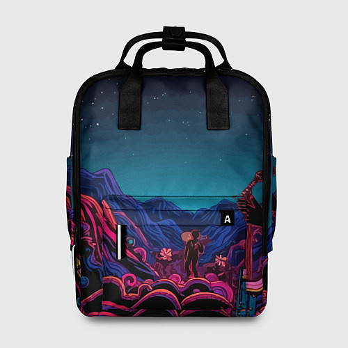 Женский рюкзак Psychedelic music art / 3D-принт – фото 1