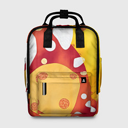 Рюкзак женский Теплая африканская абстракция, цвет: 3D-принт