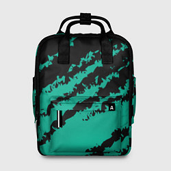 Рюкзак женский The color is black and turquoise, цвет: 3D-принт