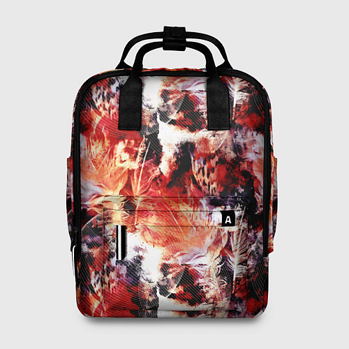 Женский рюкзак Огненные перья / 3D-принт – фото 1