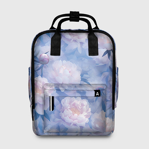 Женский рюкзак Цветы в туманности / 3D-принт – фото 1