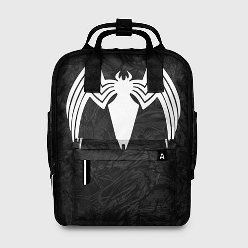 Женский рюкзак Знак венома с текстурой симбиота / 3D-принт – фото 1