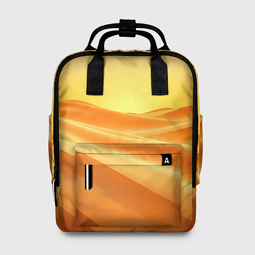 Женский рюкзак Золотые пески / 3D-принт – фото 1