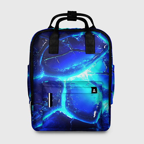 Женский рюкзак Синие плиты лед / 3D-принт – фото 1