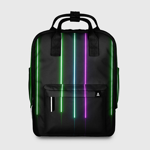 Женский рюкзак Neon stripes / 3D-принт – фото 1