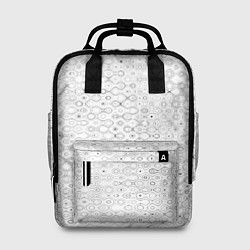 Рюкзак женский Белый с абстрактным узором, цвет: 3D-принт