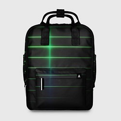 Рюкзак женский The line is green and black, цвет: 3D-принт