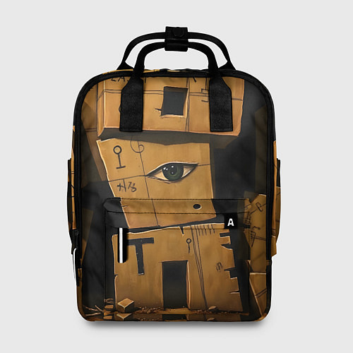 Женский рюкзак Глаза в каменных домах / 3D-принт – фото 1