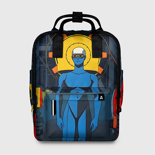 Женский рюкзак Ретро фантастика / 3D-принт – фото 1