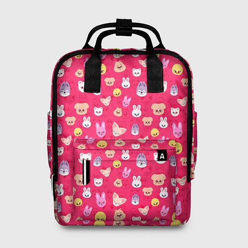 Женский рюкзак Skzoo pattern pink / 3D-принт – фото 1