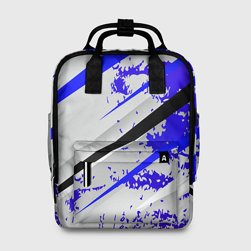 Женский рюкзак Color white blue / 3D-принт – фото 1