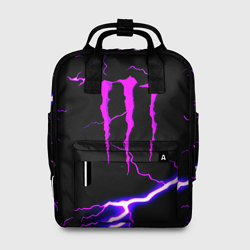 Женский рюкзак Monster energy neon storm / 3D-принт – фото 1