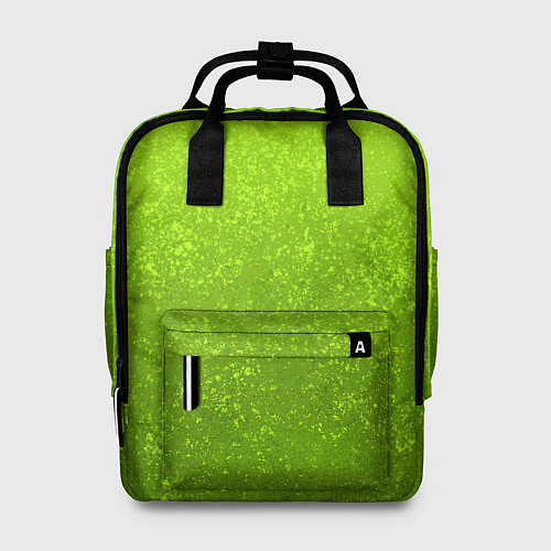 Женский рюкзак Жёлто-зелёный кислотный текстурный градиент / 3D-принт – фото 1