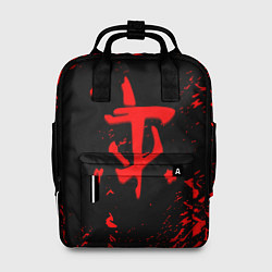 Рюкзак женский Doom красные краски, цвет: 3D-принт