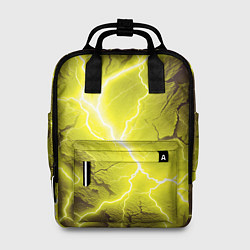 Рюкзак женский Color yellow black, цвет: 3D-принт