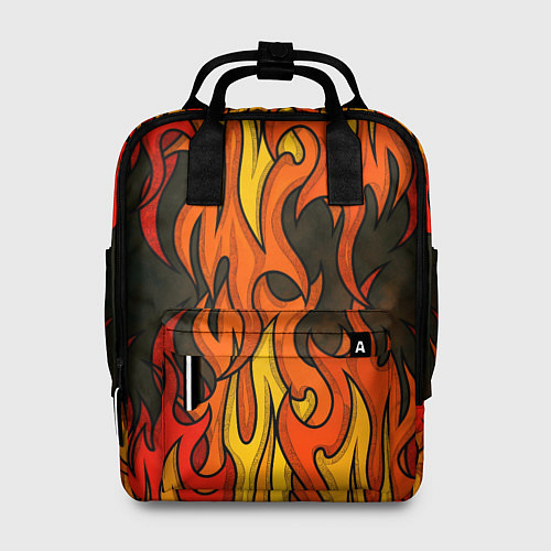 Женский рюкзак Языки пламени арт / 3D-принт – фото 1