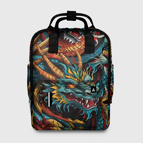 Женский рюкзак Татуировка дракона ирезуми / 3D-принт – фото 1