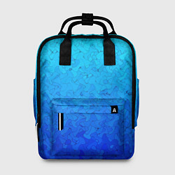 Женский рюкзак Голубой в синеву с узором