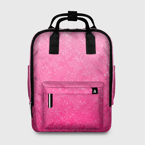 Женский рюкзак Розовый градиент с узором / 3D-принт – фото 1