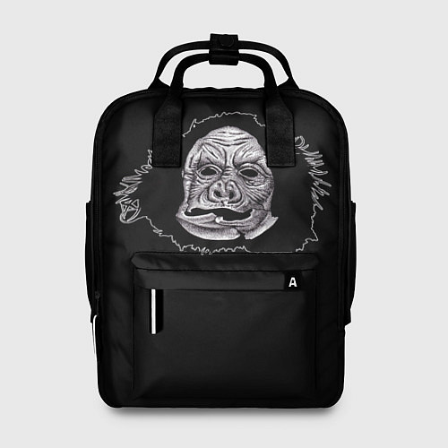 Женский рюкзак Паша Техник маска черная / 3D-принт – фото 1