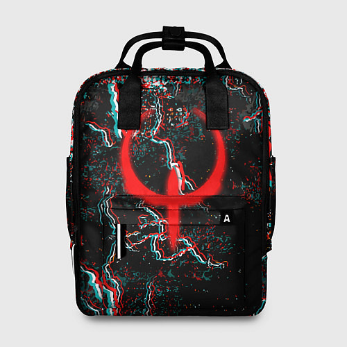 Женский рюкзак Quake молнии шторм глитч / 3D-принт – фото 1