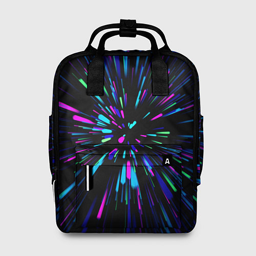 Женский рюкзак Neon rods / 3D-принт – фото 1