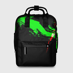 Рюкзак женский Color black green red, цвет: 3D-принт